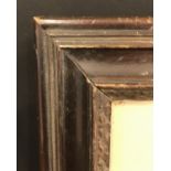 19th Century English School. A Dark Wood Frame, with inset silhouette, 7" x 5.5" (17.8 x 13.9cm) (