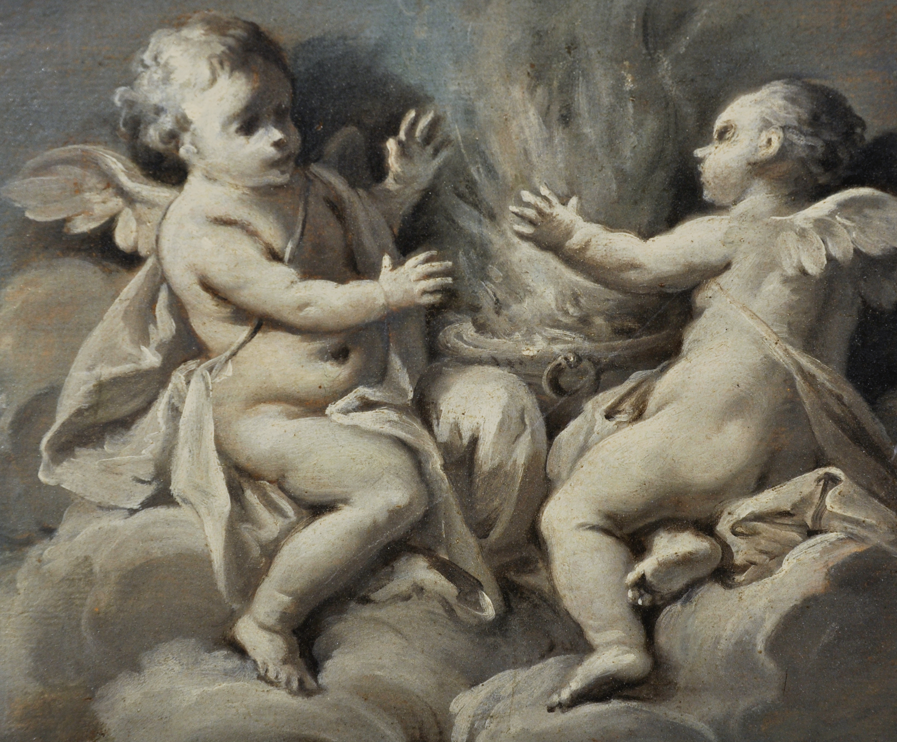 Jacob de Wit (c.1695-1754) Dutch. Allegory of Spring, with Putti, En Grisaille on Canvas, In a - Bild 4 aus 6