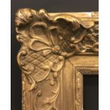 19th Century French School. A Gilt Composition Frame, with swept centres and corners, 25.5" x 16" (