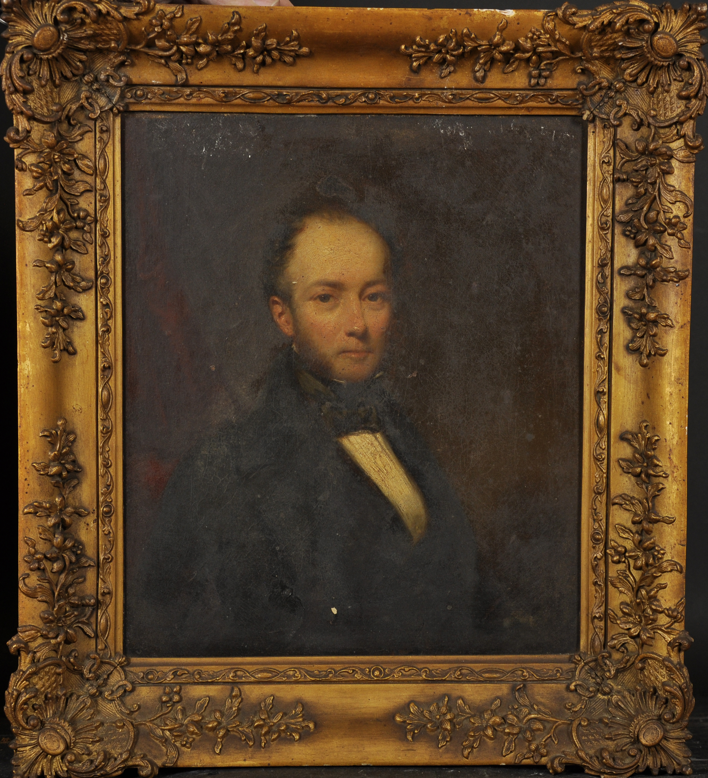 Attributed to George Chinnery (1774-1852) British. A Portrait of Samuel Coumeline Esq (died 1866), - Image 2 of 5