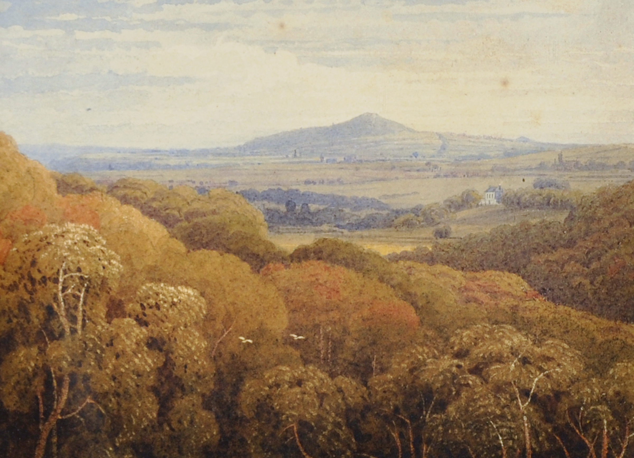 George Fennel Robson (1788-1833) British. "The Wrekin and Ercall Hill", an Extensive Landscape,