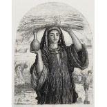 William Holman Hunt (1827-1910) British. "The Abundance of Egypt", Etching, Inscribed on labels on