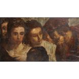 Manner of Tiziano Vecelli Titian (1490-1576) Italian. Head Studies, Oil on Paper laid down,