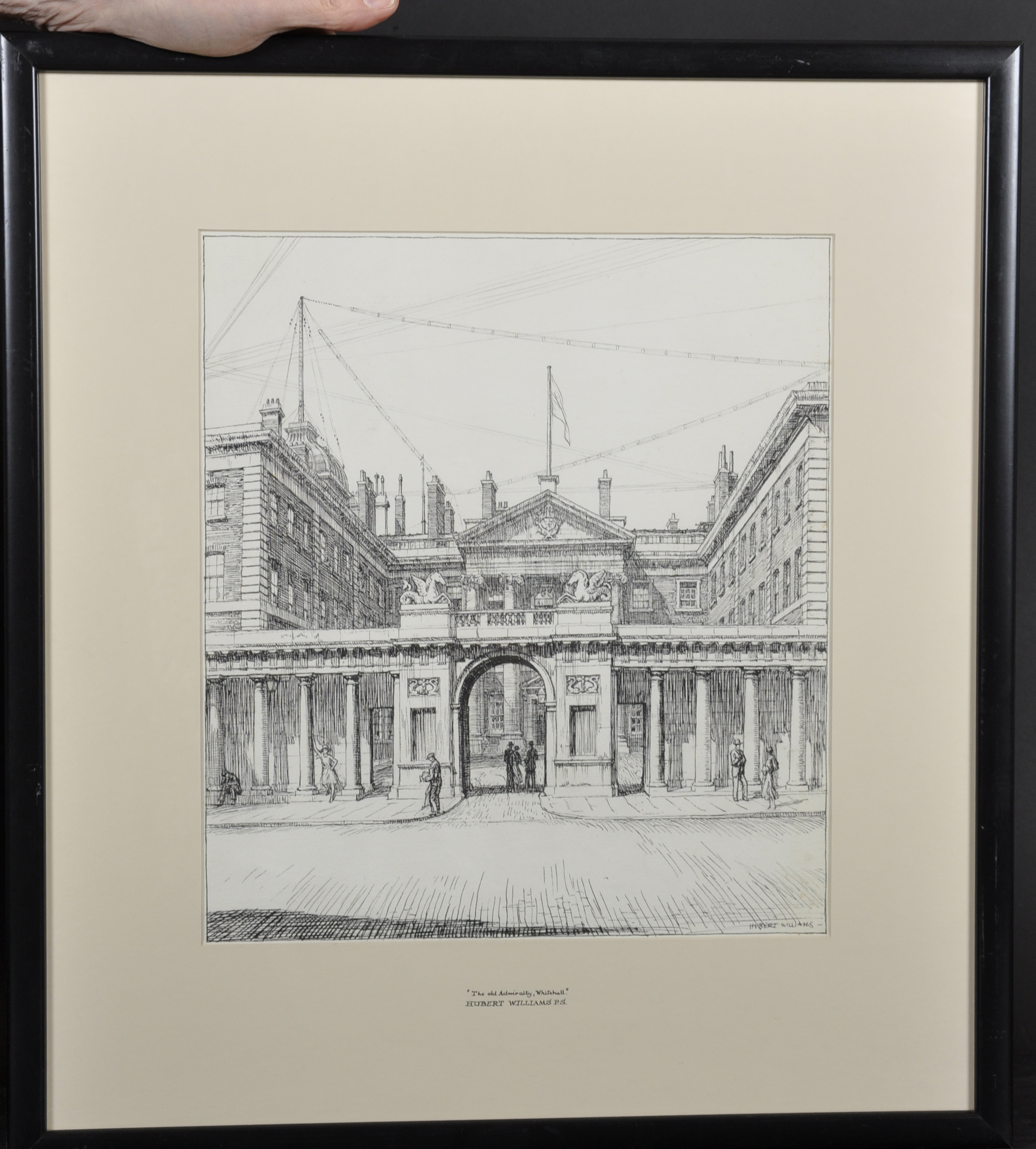 Herbert Williams (20th - 21st Century) British. "Lambeth Palace and Church, From Lambeth Bridge", - Image 7 of 11