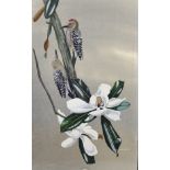 Edward Von Siebold Dingle (1893-1975) American. "Gila Woodpeckers", a Pair of Birds on a Branch,