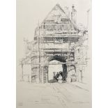 Leslie Moffat Ward (1888-1978) British. "The Gatehouse, Rochester", Lithograph, Signed, Dated 1922