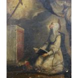 17th Century Italian School. A Praying Nun, Oil on Canvas, Unframed, 36" x 29" (91.5 x 73.5cm).