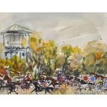 Pierre Gaillardot (1910-2002) French. "Course D?Harnais", a Horse Racing Scene, Watercolour, Signed,