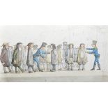 19th Century French School. 'Parade', Watercolour and Pencil, Unframed, 5" x 8" (12.4 x 20.6cm),