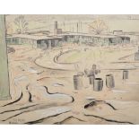 Henry Cotterill Deykin (1905-1989) British. "Droitwich, 167 O.C.T.U.", a Military Base, Watercolour,