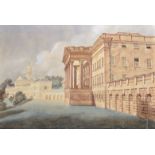 Early 19th Century English School. Study of Prior Park, Watercolour, Unframed, 11.75" x 17.