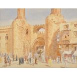 Arthur Victor Coverley-Price (1901-1988) British. 'Bab Zaweila Gate, Cairo, Egypt' a Middle