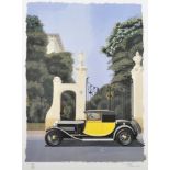 Paul Kestler (20th Century) French. "Hommage a Jean Bugatti 1909-1939", 'Bugatti Type 44, 1929',