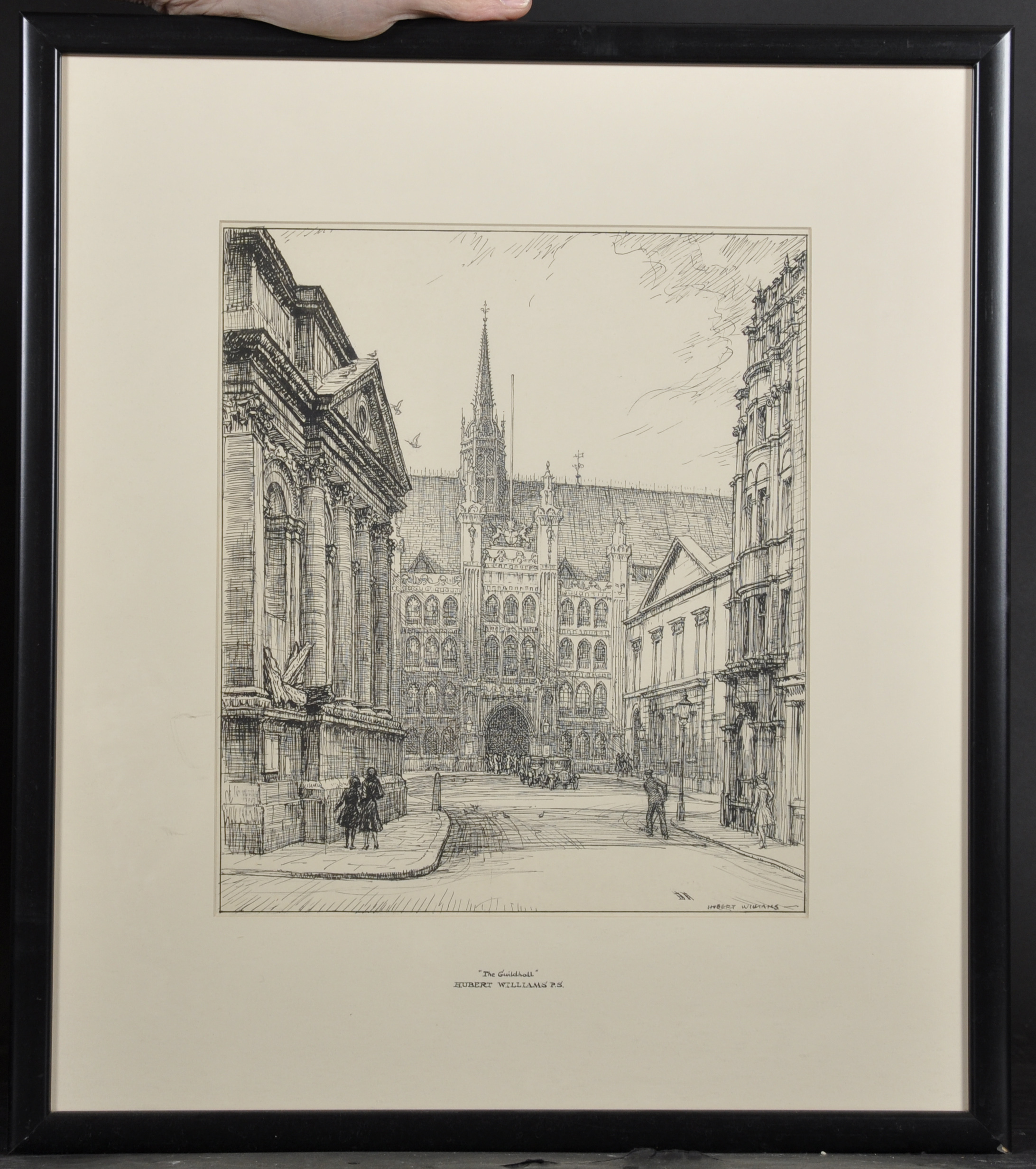 Herbert Williams (20th - 21st Century) British. "Lambeth Palace and Church, From Lambeth Bridge", - Image 10 of 11