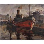 Maurice Vagh Weinmann (1899-1986) Hungarian. "La Rochelle", Oil on Canvas, Signed and Inscribed
