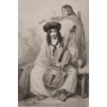 19th Century Italian School. Study of Musicians, Etching, with a Collection Stamp in Red ‘PB’,