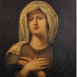 Attributed to Wilhelm Friedrich Von Schadow (1788-1862) German. “Madonna”, Oil on Panel, Inscribed