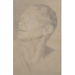 19th Century Italian School. "Larrotino di Firenze", study of a Head, Unframed, Inscribed on