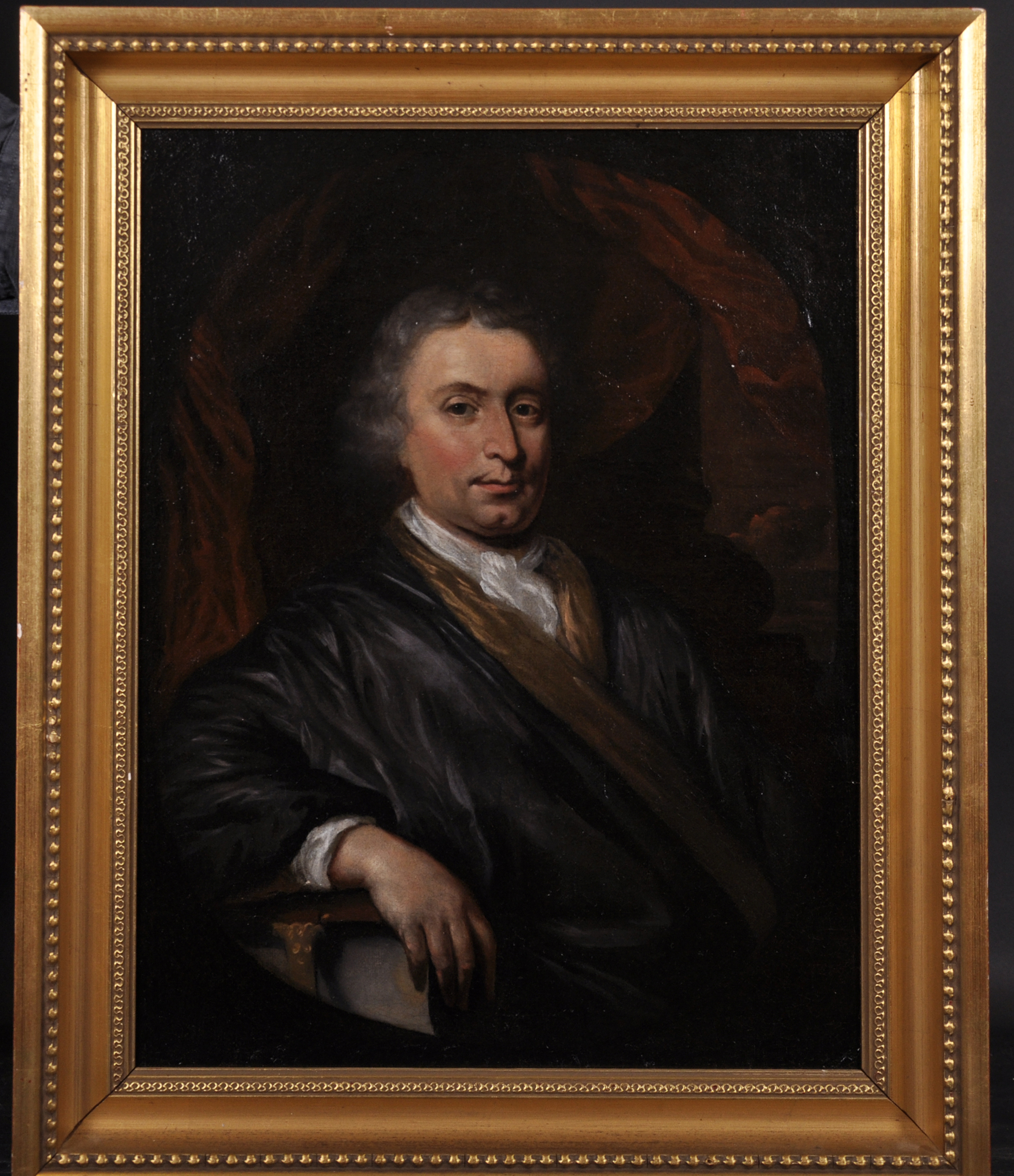 Circle of Nicholas Maes (1634-1693) Dutch. Portrait of a Man, Oil on Canvas, 18” x 14” (45.7 x 35. - Image 2 of 4