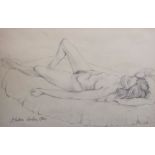 Alastair Ninian J…Gordon, Marquess Aberdeen (1920-2002) British. A Reclining Nude on a Bed,