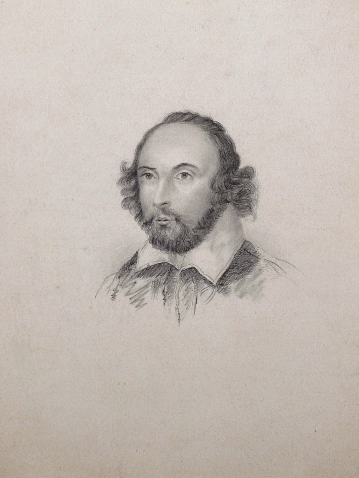 19th Century English School. A Portrait Study of William Shakespeare, after the ‘Chandos’