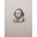 19th Century English School. A Portrait Study of William Shakespeare, after the ‘Chandos’