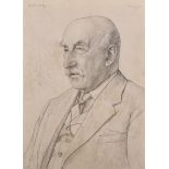 Francis H… Dodd (1874-1949) British ‘Alfred Joseph Waley’ (1861-1953), a Bust Portrait, Pencil,