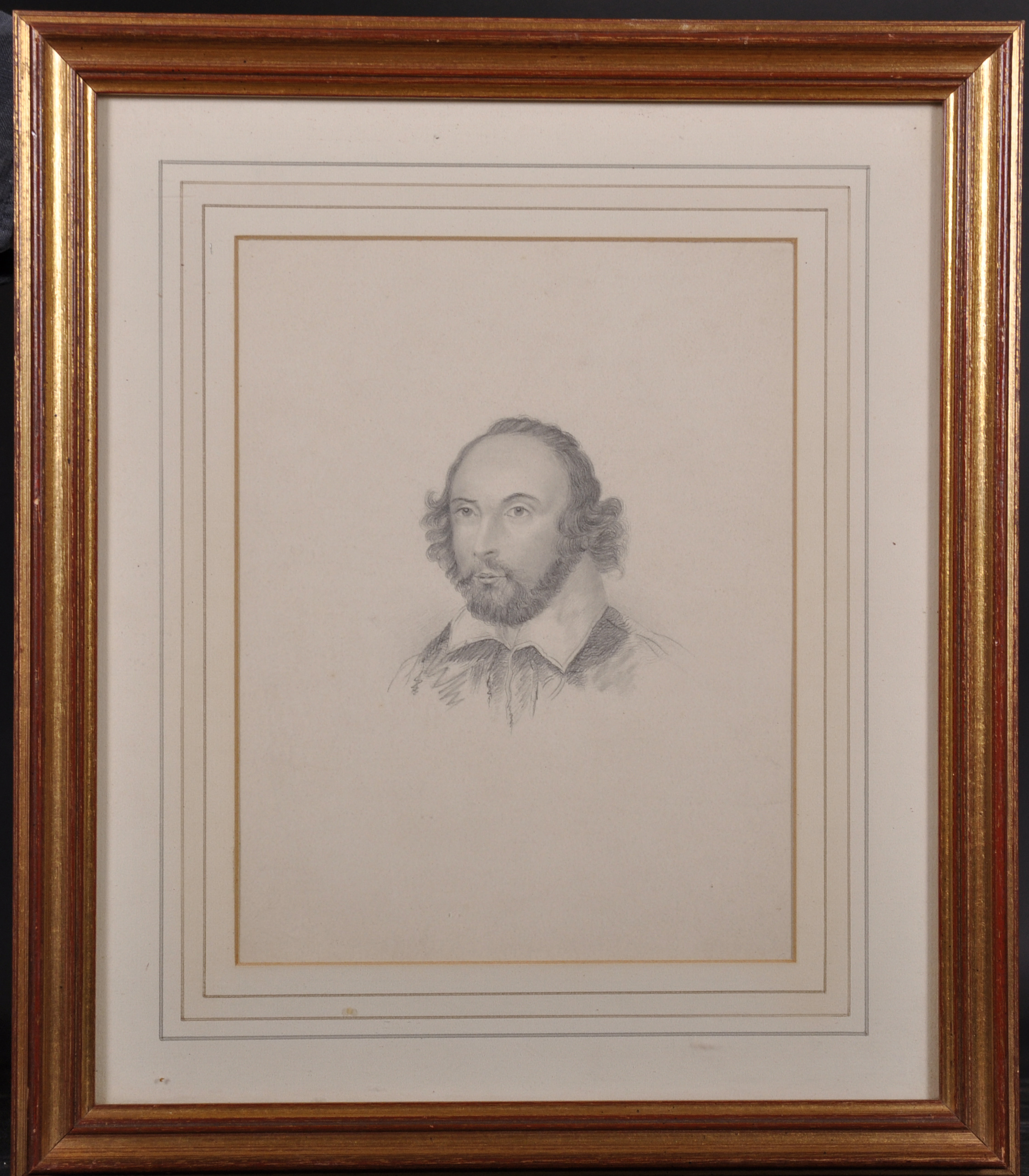 19th Century English School. A Portrait Study of William Shakespeare, after the ‘Chandos’ - Image 2 of 3