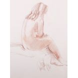 Paul Riley (1944- ) British. A Seated Nude, Pastel, Signed and Dated ’91, 29.25” x 22” (74.3 x 56cm)