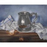 Thomas William ‘Tom’ Quinn (1918- ) Irish. Still Life with a Pewter Mug with a Reflection of the