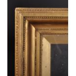 19th Century English School. A Gilt Composition Frame, with inset glass, rebate 18” x 12” (45.7 x
