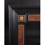 20th Century English School. A Black and Inlaid Wood Frame. with Gilt Florets, rebate 38.25” x 26.