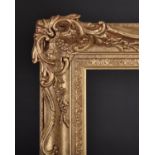 20th Century English School. A Gilt Composition Frame, with swept and pierced centres and corners,