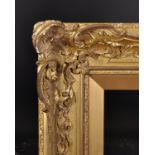 19th Century English School. A Fine Gilt Composition Frame, with swept and pierced centres and