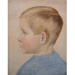 Henry Albert Payne (1868-1940) British. A Profile Portrait of Geoffrey, the Artist’s Son,