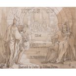 The Reverend William Purton (1833-1891) British. ‘Idylls of the King’, Pencil, Pen and Ink, Signed