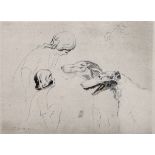 C… Hodgson (20th Century) British. “Good Friends”, Etching, Signed and Inscribed in Pencil, 5.5” x
