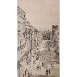James Abbot McNeill Whistler (1834-1903) American. “St James’s Street, June 1878”, Lithograph