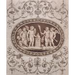 After Giovanni Battista Cipriani (1727-1785) Italian. Study of Putti with Fire, a Ceiling Design,