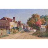 Byron Cooper (1850-1933) British. “Haslemere Village”, “A Little Street Half Garden and Half House”,