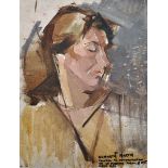 Kenneth Martin (1905-1984) British. Portrait of a Lady, ‘Painted as Demonstration at St Martin’s