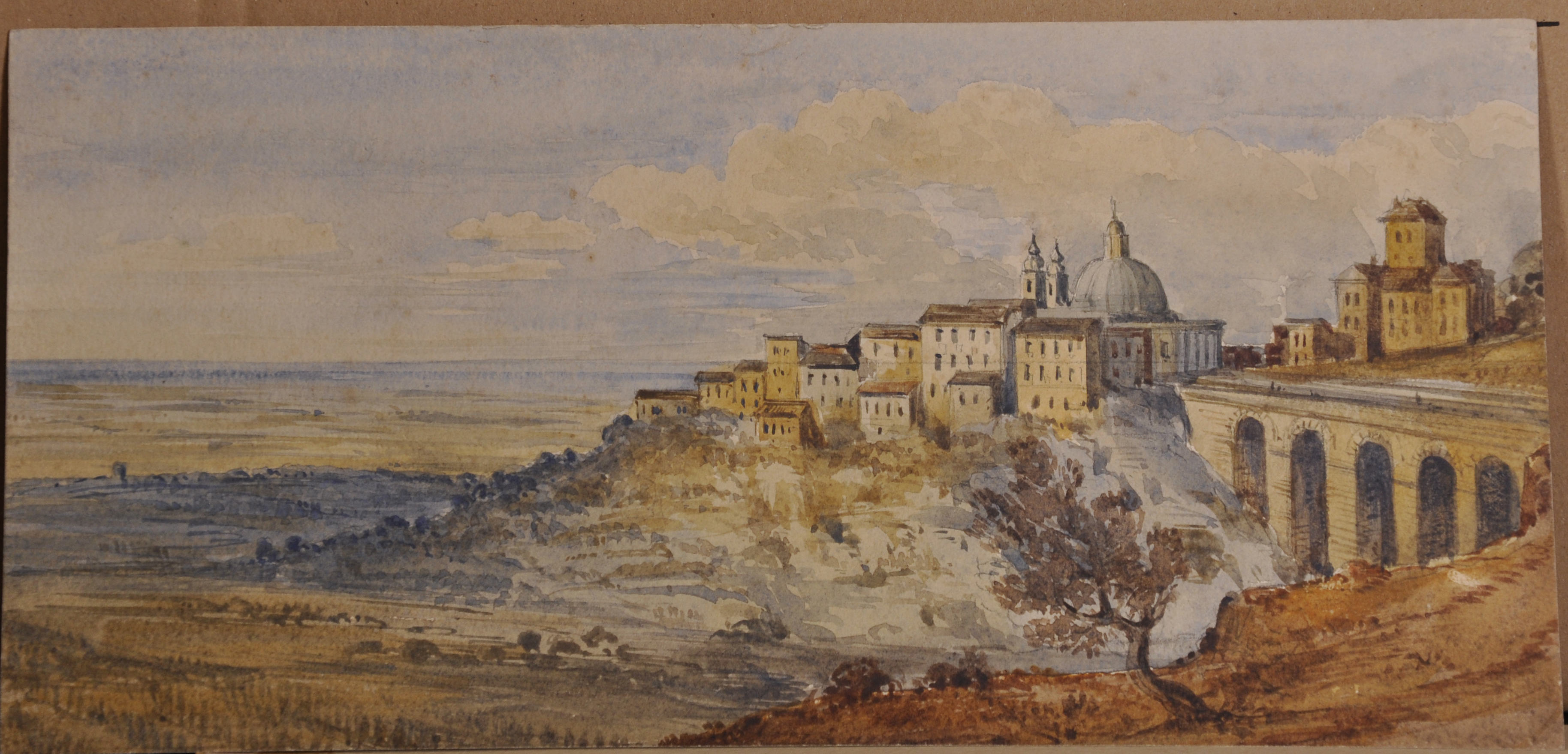 19th Century English School "Monaco" Watercolour, Inscribed and Dated 1859 in Pencil Unframed, 9" - Image 3 of 3