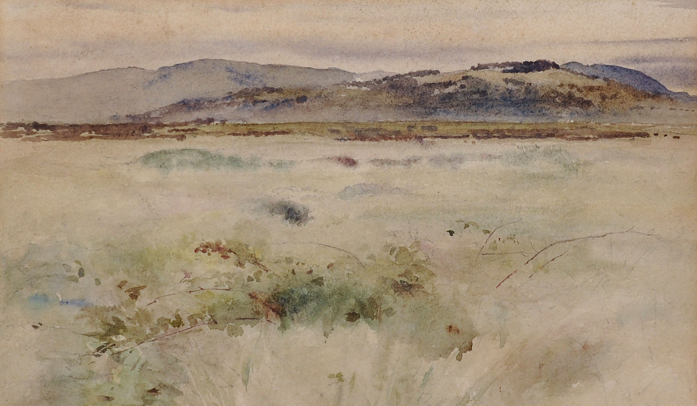 William Lindsay Windus (1822-1907) British. ‘Sketch Walton-le-Dale’, Watercolour, Inscribed on a