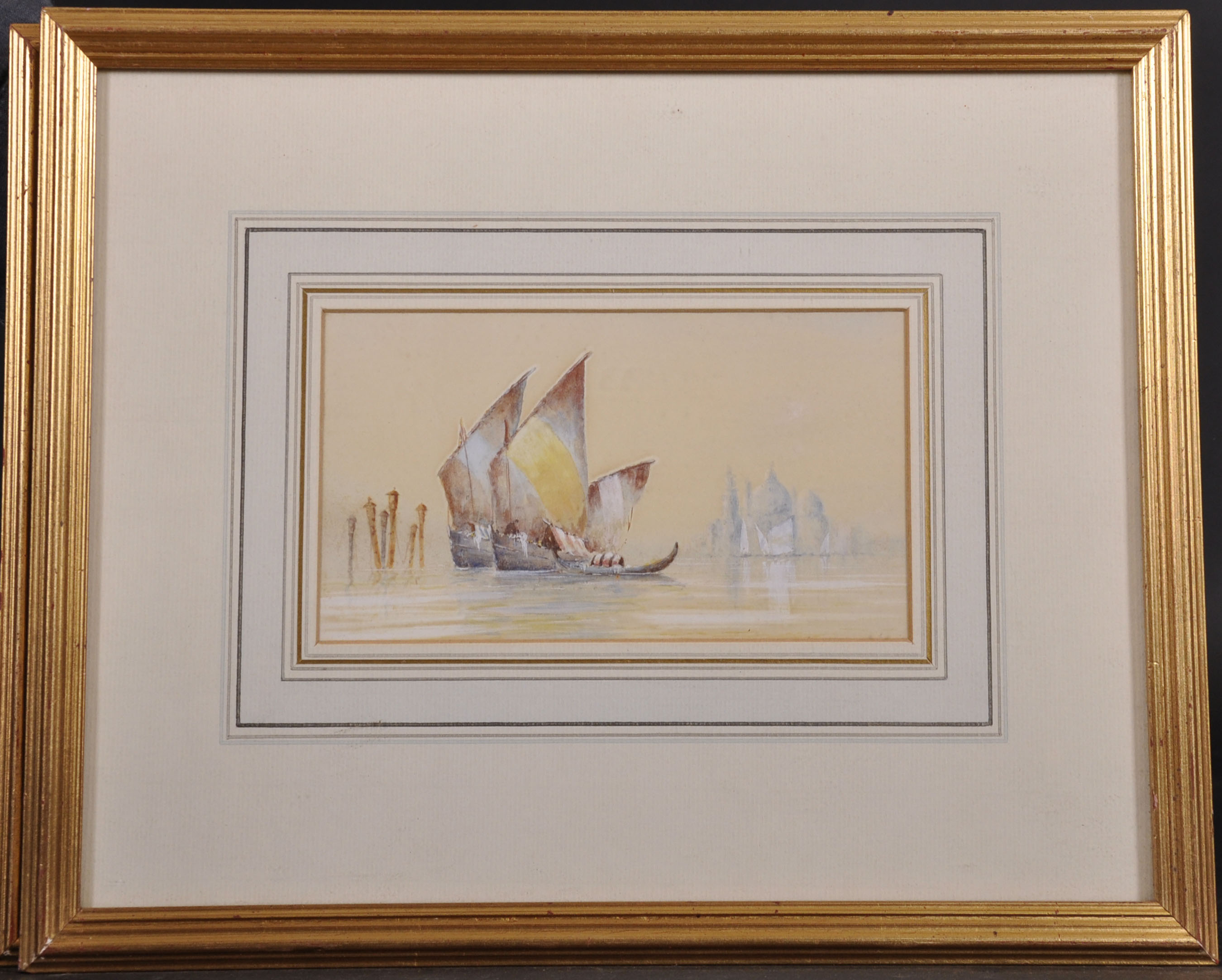 William Knox (1862-1925) British. A Venetian Scene with Sailing Boats, Watercolour, Signed, 4” x 7. - Image 4 of 6