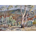 Cyril George Lander (1892-1983) Australian. “The Darling Range, Boya”, Australia, Watercolour and