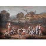 Francesco Zuccarelli (1702-1788) Italian. ‘An Extensive Landscape, with Figures Dancing, Courting
