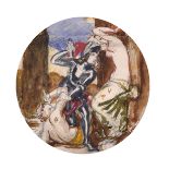 Frederick Richard Pickersgill (1820-1900) British. “Perseus & Andromeda”, Watercolour and Pencil,