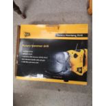 Boxed jcb rotary hammer drill.