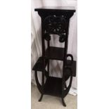 Stunning Large rennie macintosh inspired large plant stand highly carved.