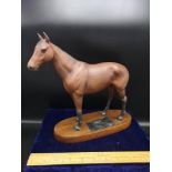 Beswick connoisseur series horse mill reef on plinth.